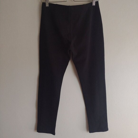Eileen Fisher Petite Black Knit Pants PS Soft Stretchy Sturdy Leggings SP S - Picture 7 of 9